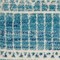Homeroots 4 x 6 ft. Navy Blue Ornate Stripes Area Rug 385597 - alternate 9